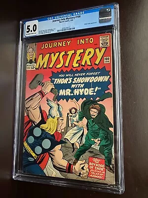 Buy Thor - Journey Into Mystery #100 (1964) / CGC 5.0 / Mr Hyde Appearance • 87.67£