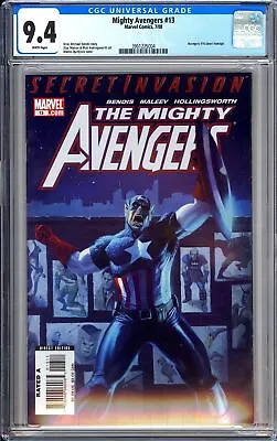 Buy Mighty Avengers 13 CGC 9.4 3961225004 1st Secret Warriors, Secret Invasion MCU • 39.82£