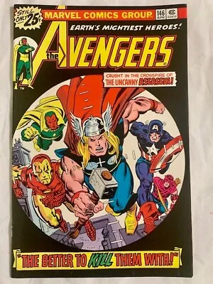 Buy The Avengers #146 Marvel 1976  Iron Man  Captain America  Thor Vision Vf/nm ++ • 19.86£