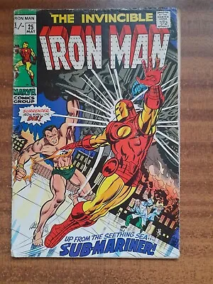 Buy Iron Man 25 1970 VG- • 9£