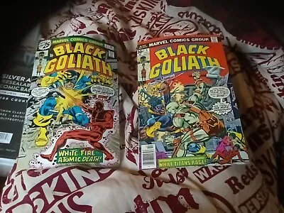 Buy BLACK GOLIATH #2 & 5 Marvel Comics 1976 Bronze Age Lot 1ST APPEARANCE A'ASKVARH • 16.53£