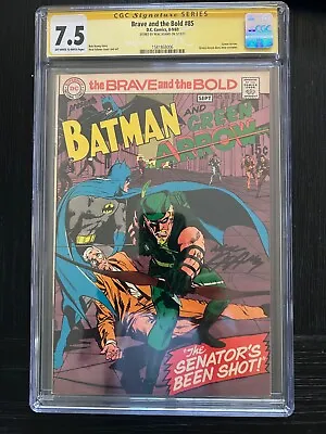 Buy Brave And The Bold 85 1969 CGC 7.5 1st New Green Arrow Costume Neal Adams Signed • 314.71£
