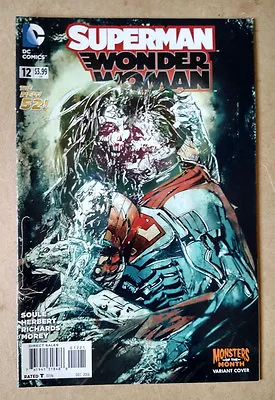 Buy Superman Wonder Woman #12 Sienkiewicz Monster Variant 1st Print Dc Comics (2014) • 3.19£