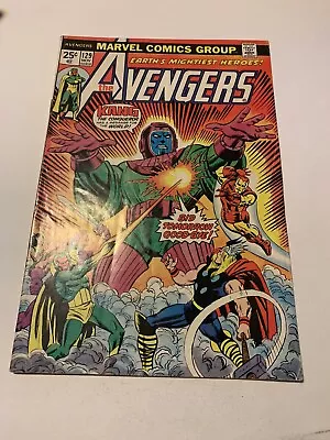 Buy Avengers # 129 (Nov, 1974) Kang ~ Marvel Value Stamp Intact, FN- (5.5) • 20.62£