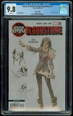 Buy Death Of Doctor Strange Bloodstone #1 Cgc 9.8 W (2022) 2nd Print • 47.79£