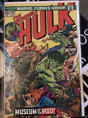 Buy Incredible Hulk #198 Shangri-La Syndrome! Man-Thing FN+VF 1976 • 15.84£