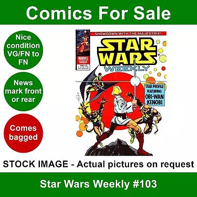 Buy Star Wars Weekly #103 Comic VG/FN 13 February 1980 Marvel UK - Alec Guinness • 3.99£