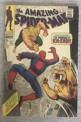 Buy Amazing Spider-Man #57 Ka-Zar App. John Romita Art • 23.64£