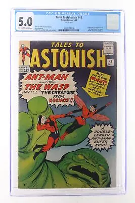 Buy Tales To Astonish #44 - Marvel Comics 1963 CGC 5.0 Origin And 1st App Of Wasp • 602.40£