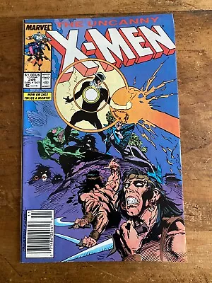Buy Uncanny X-Men #249 KEY 1st Appearance Of Whiteout Marvel Comics 1989 Y • 3.40£
