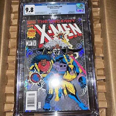 Buy Uncanny X-men #300 Cgc 9.8 White Pages Newsstand Holofoil Anniversary Issue 1993 • 118.23£