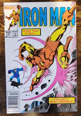 Buy IRON MAN #187 Marvel Comics 1984 NEWSSTAND Edition (9.2) Near Mint- • 6.32£