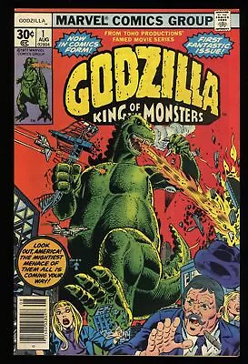 Buy Godzilla (1977) #1 NM 9.4 Nick Fury Jimmy Woo! Herb Trimpe Cover And Art! • 75.11£