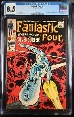 Buy Fantastic Four #72 Marvel Comics, 3/68 CGC 8.5 Silver Surfer & Watcher CGC 8.5 • 400.46£