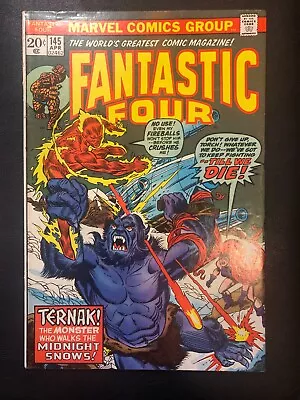 Buy Fantastic Four Issue #145 Marvel 1974 Comic Book Mid Grade NICE! • 6.40£