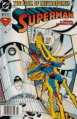 Buy Superman #91 Newsstand Cover (1987-2006) DC Comics • 3.41£