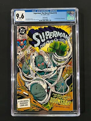 Buy Superman: The Man Of Steel #18 CGC 9.6 (1992) - Third Printing, 1st App Doomsday • 55.31£