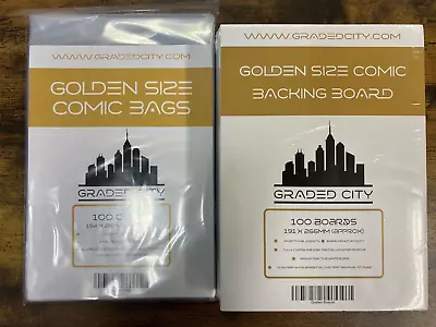 Buy 100 X Golden Bags And Boards Graded City Comics • 22.49£