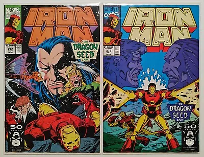 Buy Iron Man #272, #273 Set 1991 Origin Of Mandarin - Dragon Seed Saga Lot F/vf • 3.91£