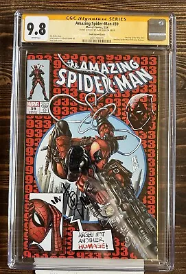 Buy Amazing Spiderman #39 CGC SS 9.8 Quay.  ASM #300  Cover Homage. Deadpool. • 150£