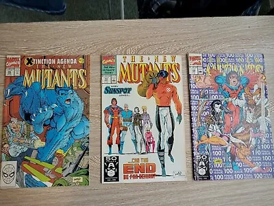 Buy Marvel Comics The New Mutants #96, 99, 100 (3 Issues) • 10£