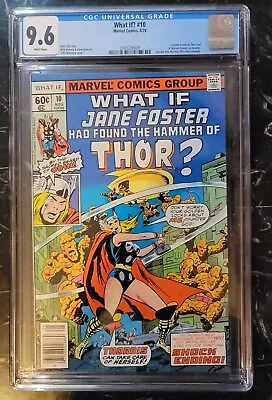 Buy What If? 10 CGC 9.6 White Pages 1978 1st Appearance Of Jane Foster As Thor • 191.20£