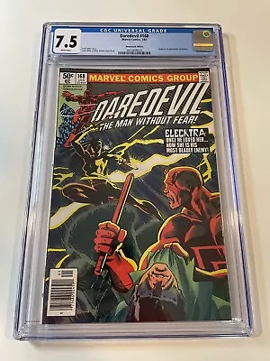 Buy Daredevil 168 CGC 7.5 Newsstand - First Elektra (Marvel 1981) • 179.89£