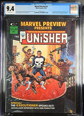 Buy Marvel Preview 2 Cgc 9.4 Punisher Origin 1st Dominic Fortune Magazine Comic 1975 • 316.24£