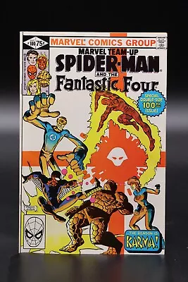 Buy Marvel Team-Up (1972) #100 1st Print Fantastic Four & Spider-Man 1st Karma VF • 11.99£