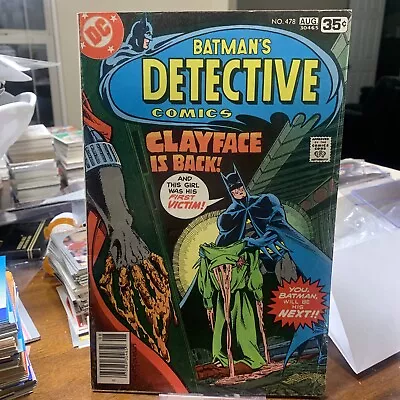 Buy BATMAN'S DETECTIVE COMICS #478 - August 1978 - Clayface Returns! - • 11.86£