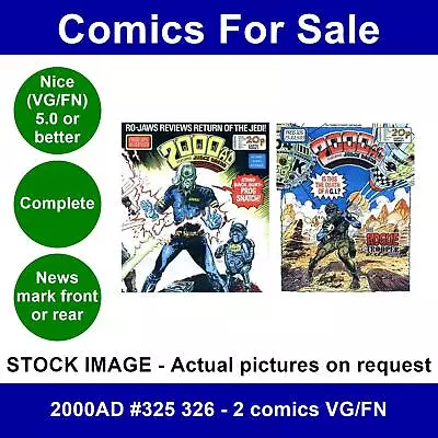 Buy 2000AD #325 326 - 2 Comics VG/FN • 5.49£