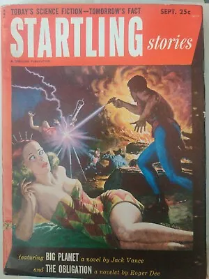 Buy STARTLING STORIES 9/1952-THRILLING PUBS-JACK VANCE-ROGER DEE-SCI-FI PULP-fr • 31.58£