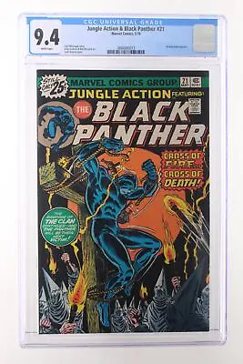 Buy Jungle Action + Black Panther #21 - Marvel Comics 1976 CGC 9.4 Ku Klux Klan Stor • 157.33£