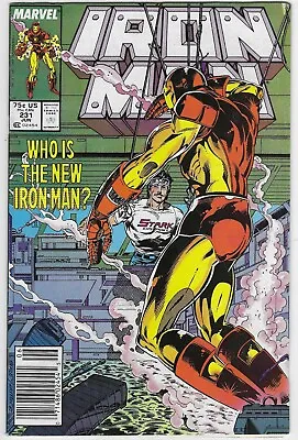 Buy IRON MAN 231 NM ARMOR WARS PART 7 NEWSSTAND VARIANT 1988 1st 1968 SERIES LB1 • 3.16£