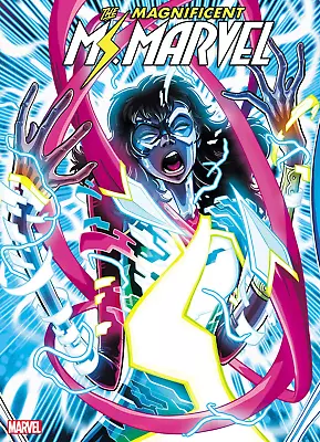 Buy MAGNIFICENT MS MARVEL #8 2nd Print Luciano Vecchio Connecting Variant (01/29/202 • 13.64£
