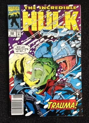 Buy *KEY COMIC* The INCREDIBLE HULK # 394 1st App Of TRAUMA (1992 Marvel) NEWSSTAND • 8.04£