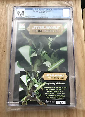 Buy Star Wars: The High Republic #1 CGC 9.4 Kuder Variant No. 370 Of 600 • 450£