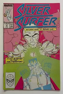 Buy Silver Surfer #21 (Marvel 1989) VF/NM Condition. • 7.12£