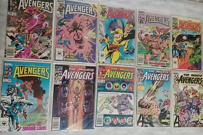 Buy The Avengers Comics Lot Of 10, #250 #252 #253 #255 #256 #259 #262 #264 #265 #268 • 9.61£