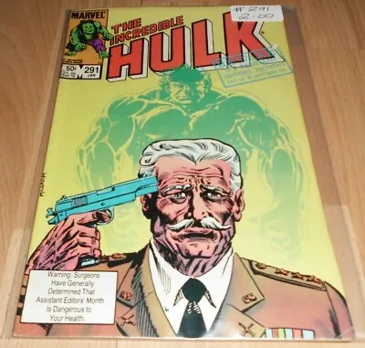 Buy Incredible Hulk (1962-1999 1st Series) #291...Published Jan 1984 By Marvel  • 14.95£