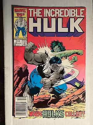 Buy The Incredible Hulk #326 Comic Book  Green Hulk(Jones) Vs Gray Hulk • 3.43£