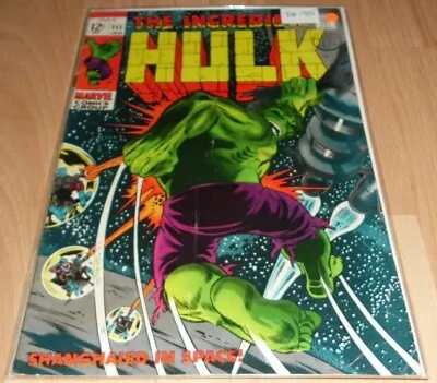 Buy Incredible Hulk (1962-1999 1st Series) #111....Published Jan 1969 By Marvel • 49.95£
