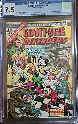Buy Giant-Size Defenders #3 CGC GRADED 7.5 - 1st Appearance Of Korvac • 158.32£