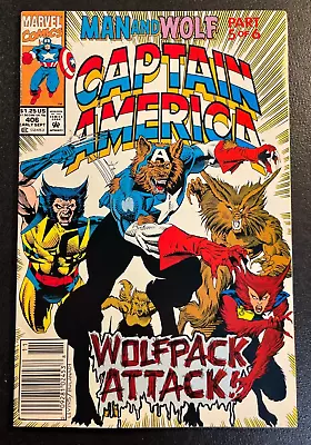 Buy Captain America 406 NEWSTAND KEY 2nd App CAPWOLF V 1 Man Werewolf Avengers X Men • 11.99£