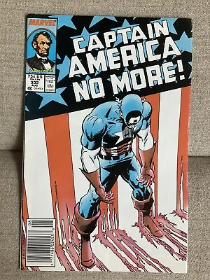 Buy Captain America No More! #332 Marvel Comic Book 1987 • 8.79£