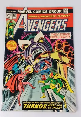 Buy Marvel Comics Avengers #125 (1974) Thanos Appearance • 20.01£