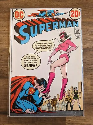 Buy DC Superman #261 1973 - Bronze Key Issue Dominatrix Cover Slave Of Star Sapphire • 67.50£