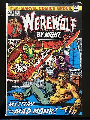Buy Werewolf By Night 3  Marvel Comics 1973  Mike Ploog Cover & Art • 36.49£