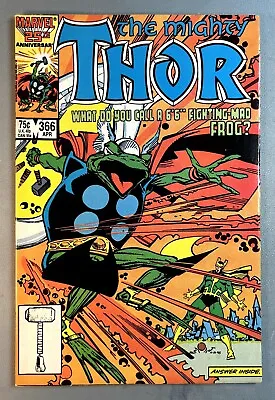 Buy The Mighty Thor 366 (vf+ 8.5) Thor Turns Into Frog (free Shipping) Simonson Art* • 21.42£