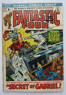 Buy Fantastic Four #121 - Marvel Comics UK Variant - April 1972 VG 4.0 • 33.99£